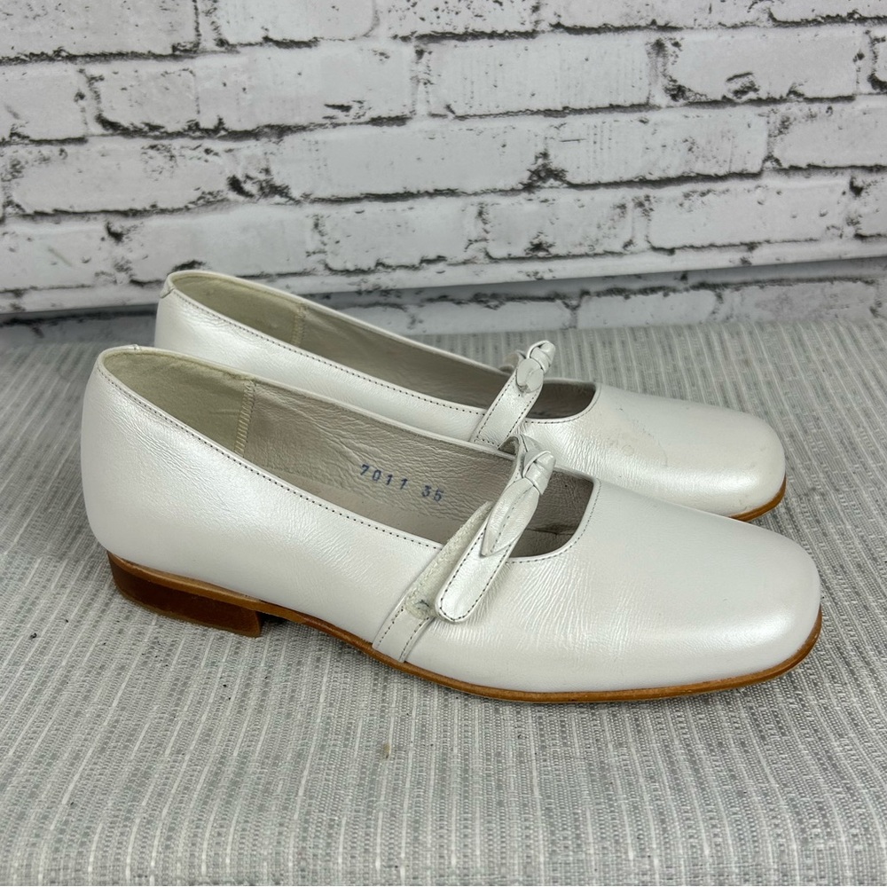 Girls Gorgeous Leather Dress Shoes for Special Occasion Made in Spain Size EU 35 - Picture 3 of 5